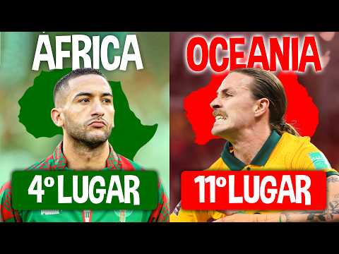 A Melhor Campanha de CADA CONTINENTE na Copa do Mundo