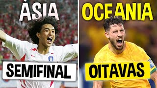 A MELHOR Campanha de CADA CONTINENTE na Copa do Mundo