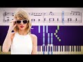 Taylor Swift - the last great american dynasty - EASY Piano Tutorial