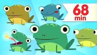 Five Little Speckled Frogs | + More Kids Songs | Super Simple Songs