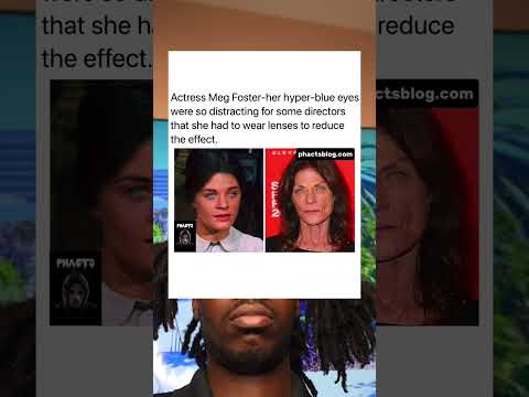 Actress Meg Foster-her hyper-blue eyes were so distracting for some directors that she had to