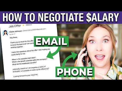 Salary Negotiation Conversation Example & Email Template - Compensation Negotiation Tips!