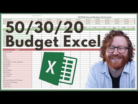 50/30/20 Budget in Excel: Step by Step Tutorial to Make a Budget Spreadsheet in Excel