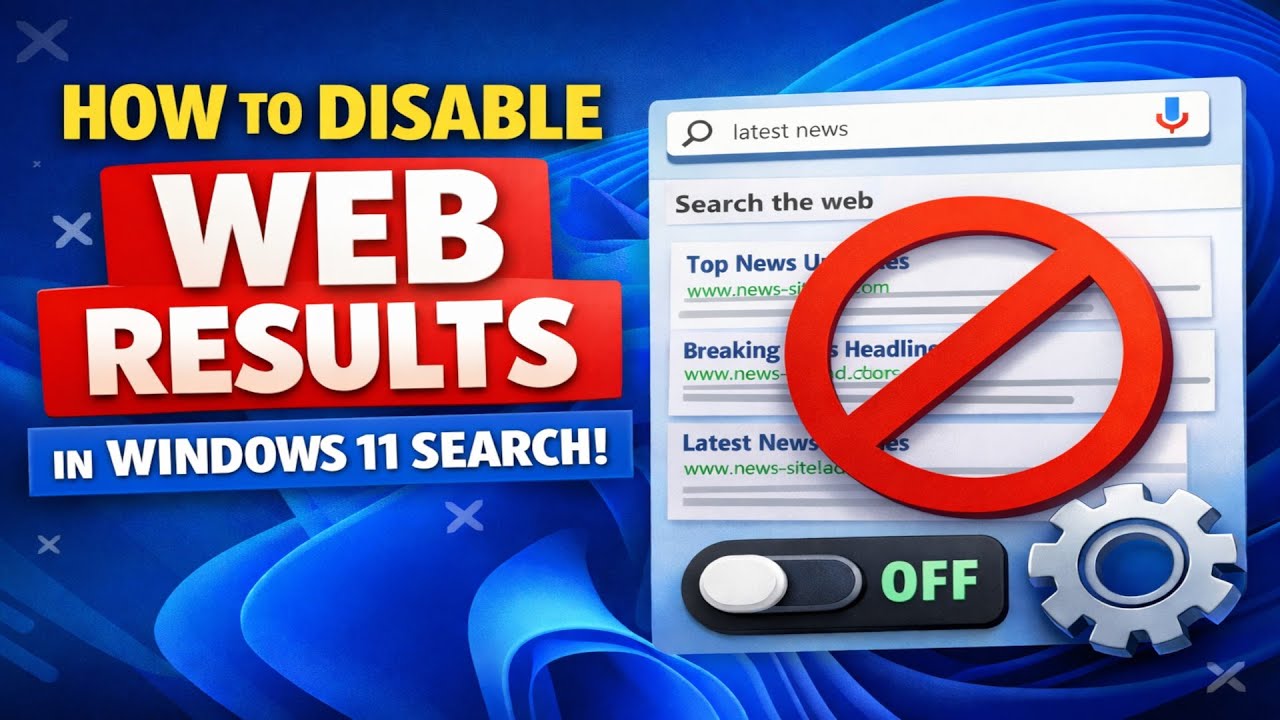 How to Disable Web Search Results in Windows 11 Search Completely!