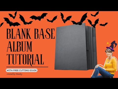 BLANK BASE Album TUTORIAL | FREE cutting guide |