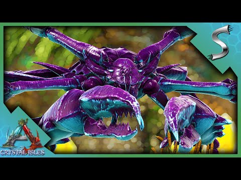 THIS HAS TO BE THE EASIEST KARKINOS TAME IVE EVER DONE! - Ark: Crystal Isles [DLC E17]