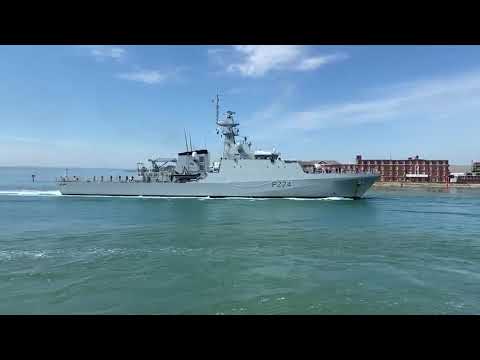 HMS Trent returns to Portsmouth