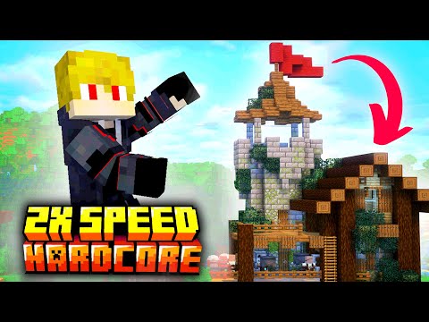 Transforming my Blacksmith's Workshop || 2X Speed Minecraft Hardcore