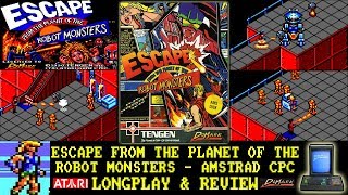 [AMSTRAD CPC] Escape From The Planet Of The Robot Monsters - Longplay & Review