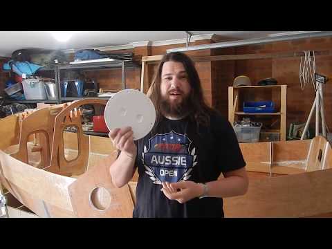 Building a SCAMP part 049 - Inspection ports and Cockpit Sole Gluing