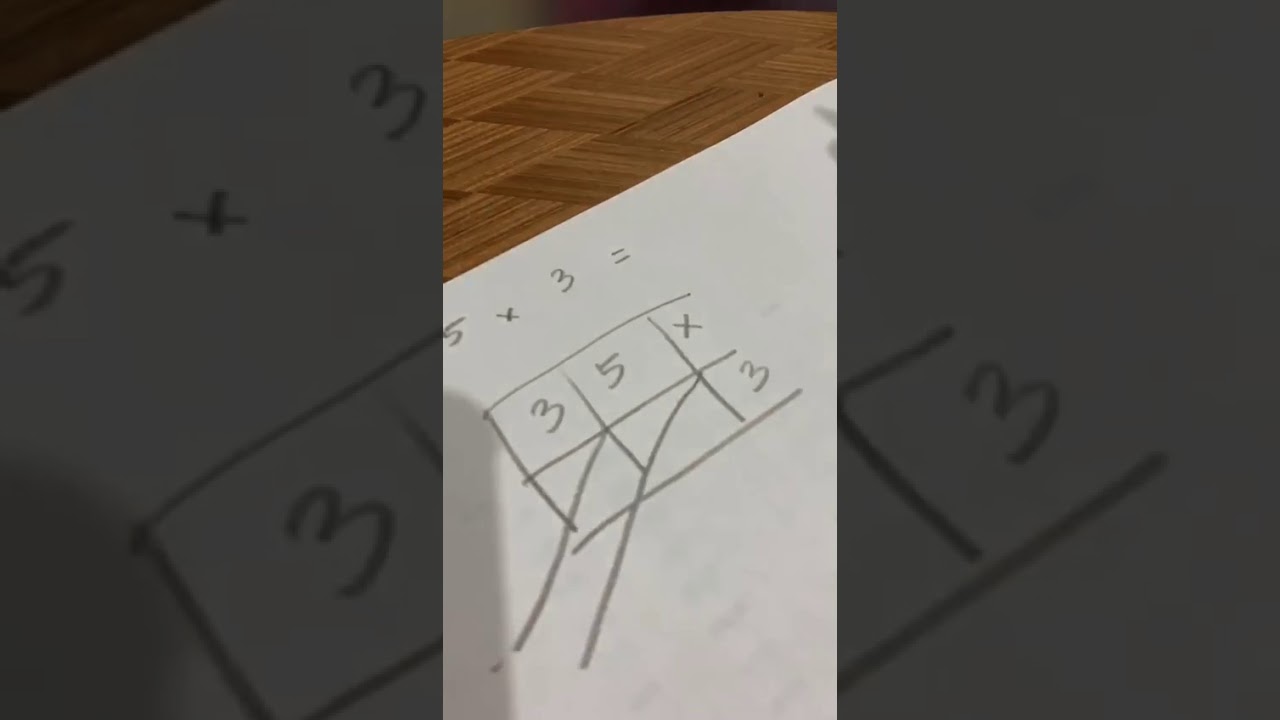 Kaedah darab lattice (dua digit darab satu digit)