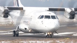 preview picture of video 'Air France ATR-42-500 Take Off at Airport Bern-Belp'