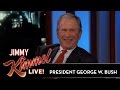 Jimmy Kimmel Asks President George W. Bush to Reveal Government Secrets