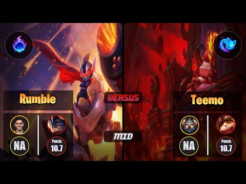 Nisqy RUMBLE (Mid) [Arcane Comet] VS TEEMO - Challenger NA Patch 10.7