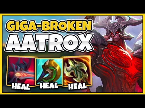 WTF?! ONE AATROX AUTO = FULL HEALTH INSTANTLY! SEASON 11 AATROX TOP GAMEPLAY - League of Legends