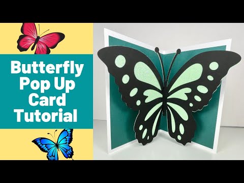Super easy Butterfly pop up card tutorial.