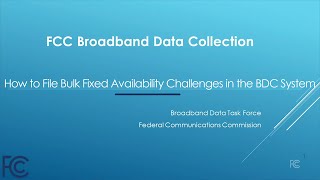 How to File Bulk Fixed Availability Challenges in the BDC System