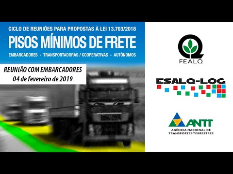, title : 'Ciclo de Reuniões Temáticas: PROPOSTAS PARA OS PISOS MÍNIMOS DO FRETE - EMBARCADORES - 04/02/2019