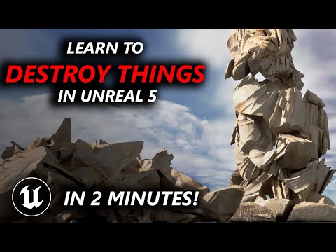 Learn to use Chaos in 2 minutes! Destroy objects in Unreal Engine 5