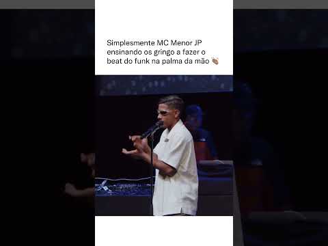 MC Menor JP ensinando público fazer o beat na palma 👏🏽 #mcmenorjp #shorts