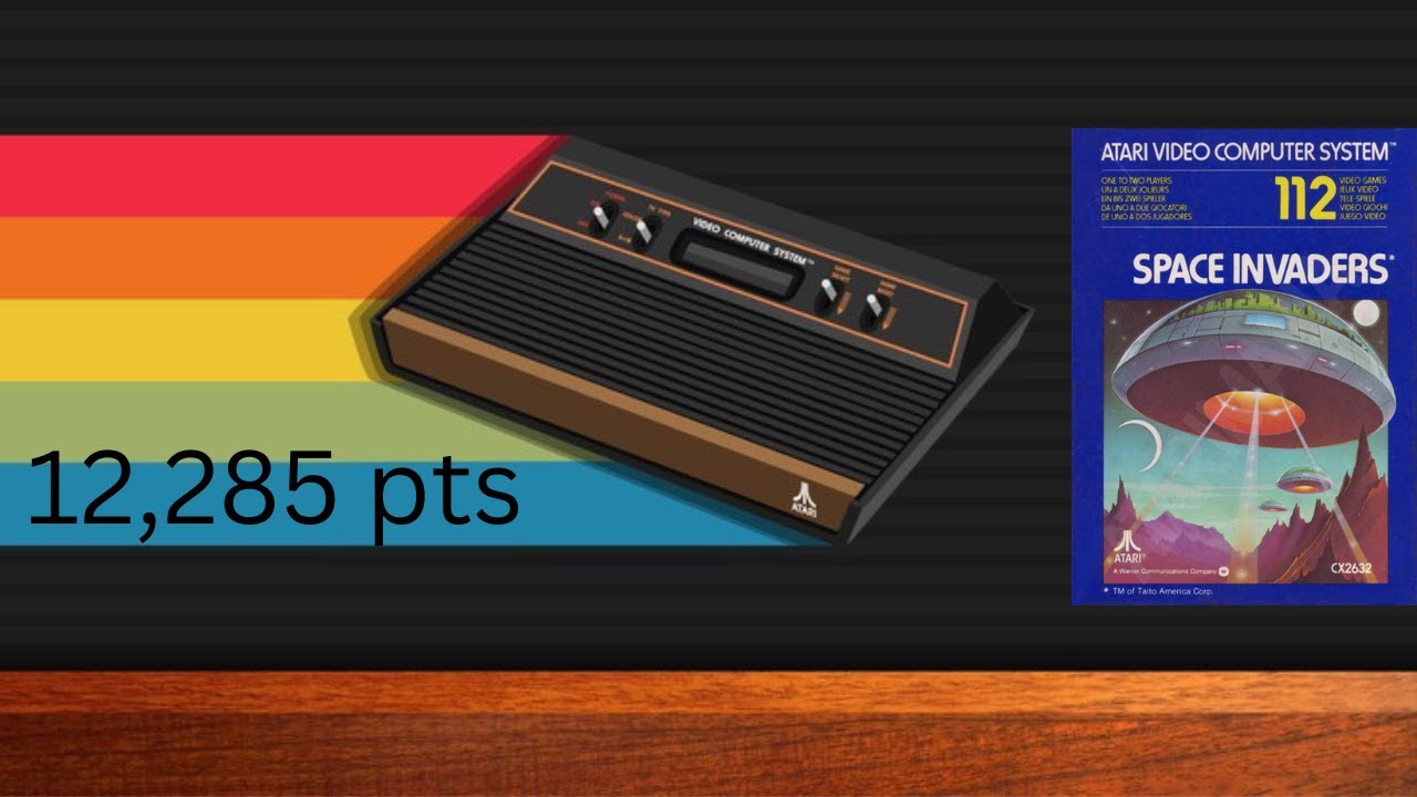ATARI 2600 SPACE INVADERS 12,265