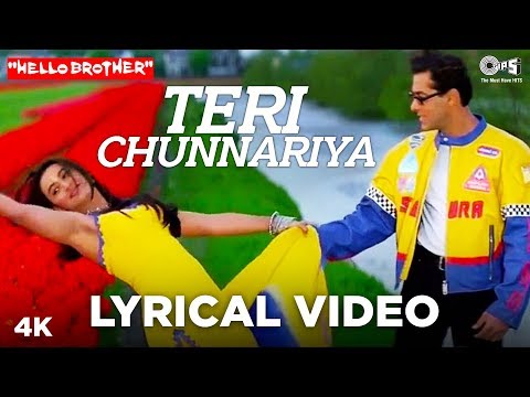 Teri Chunariya Dil Le Gayi Lyrical | Hello Brother|Salman Khan, Rani Mukerji,Kumar Sanu, Alka Yagnik