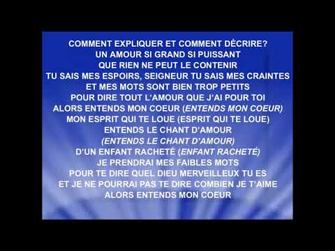 ENTENDS MON COEUR - François Reymond - version révisée