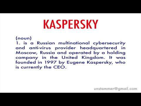 How to Pronounce Kaspersky