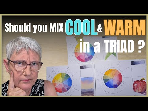 WHY Warm and Cool Colours in Triads Make Art POP!
