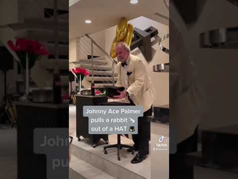 Do you 💕love magic 🪄? Watch Johnny Ace Palmer pull a rabbit 🐇 out of a hat 🎩
