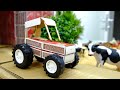 DIY Tractor With Matchbox For Mini Farm
