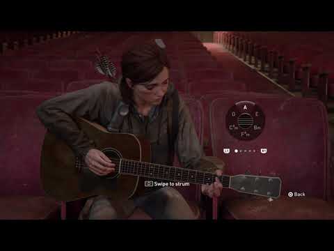 Ellie playing Wonderwall intro
