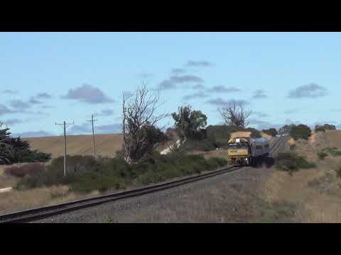 7MA8 The Overland with Nr 76 approching Ararat  Vic. 29.2.2020