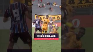 AÍ VEM ÁGUA MENINO!! O jogo entre Amazonas e Caxias tava desse jeitão aí: ÁGUA PURA #futebol #agua