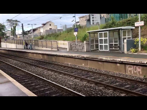 Irish Rail DART 8510 EMU arrives at Portmarnock for Greystones (14/5/17)