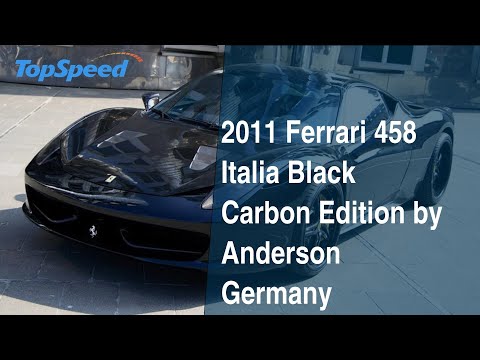 2011 Ferrari 458 Italia Black Carbon Edition by Anderson Germany