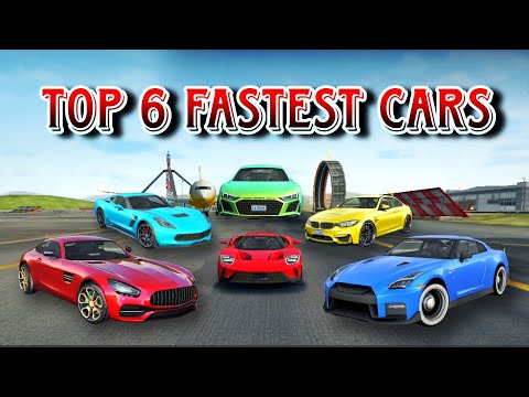 Top 6 Fastest Cars Top Speed in extreme car driving simulator 2023 - Android Gameplay