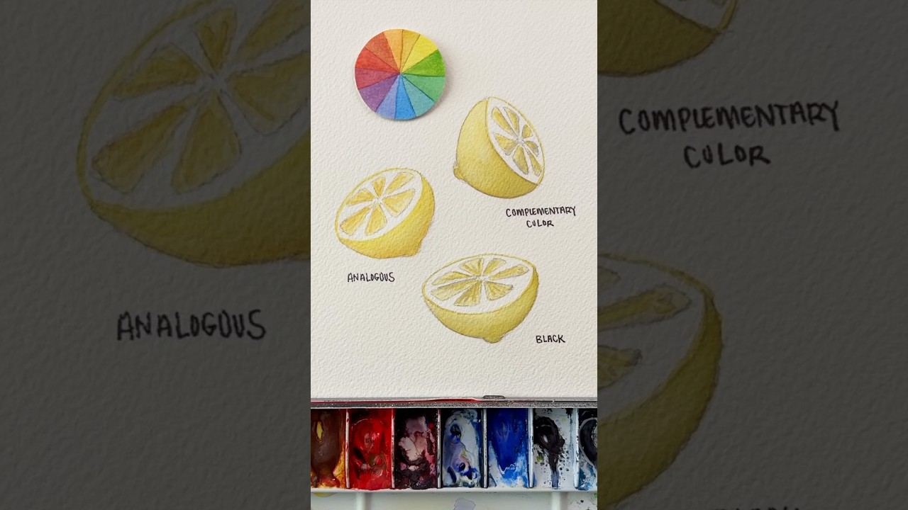 Shadow colors in watercolor #watercolortutorial #watercolor #arttutorial
