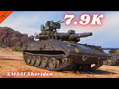 XM551 Sheridan  7.9K Damage & 6K | Mir Tankov | World of Tanks