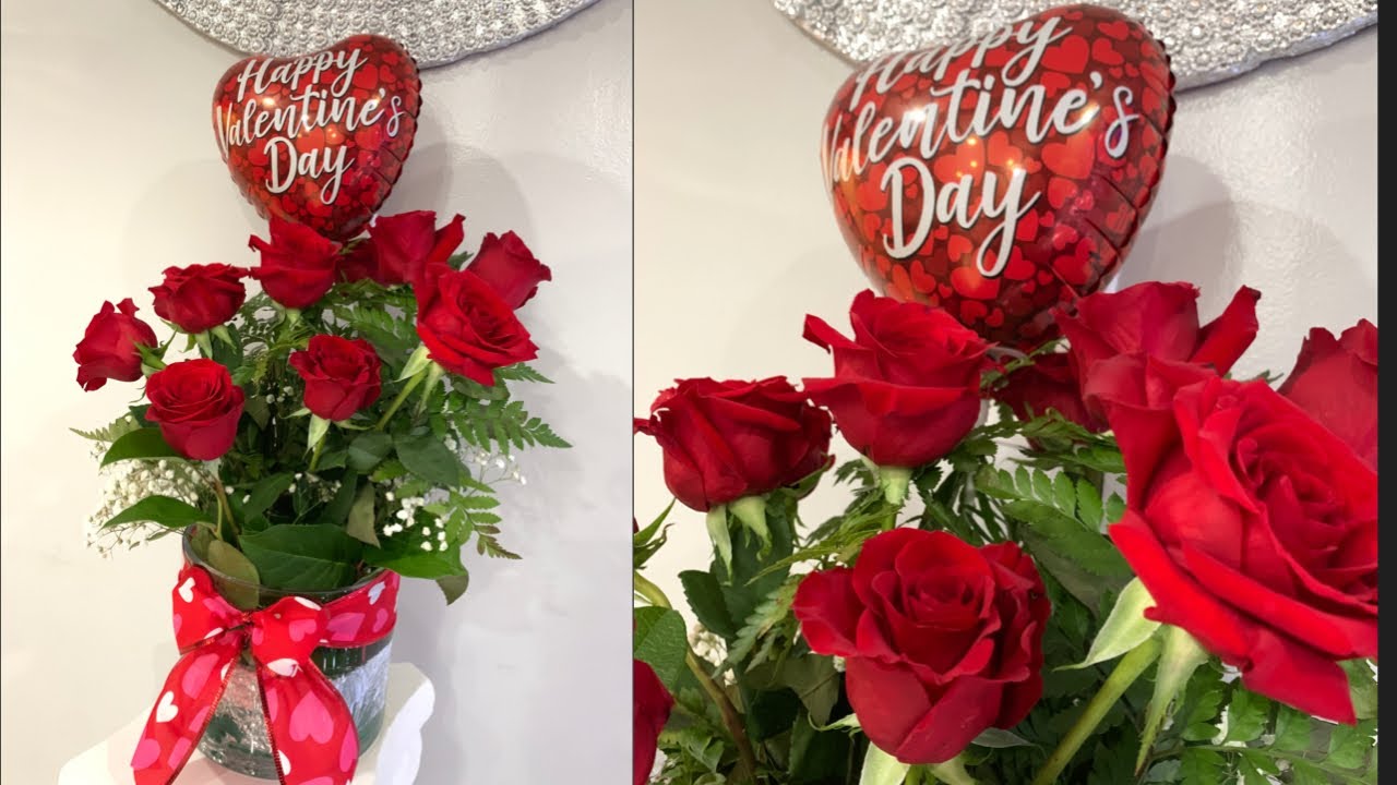 Hermoso arreglo🥰 de flores naturales para san Valentín❤️