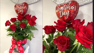 Hermoso arreglo🥰 de flores naturales para san Valentín❤️