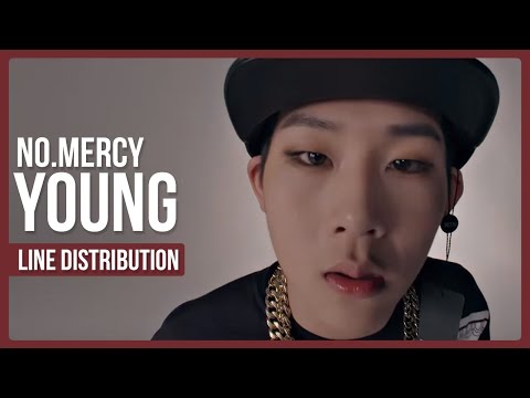 No.Mercy - 0 (Young) Line Distribution (Color Coded) | #2YearsWithMonstaX