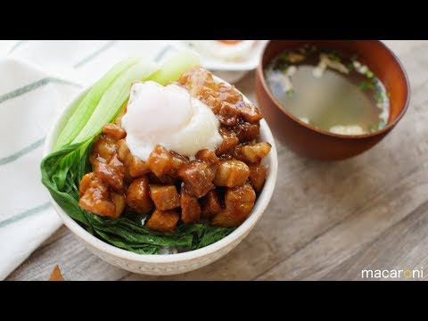 フライパンで時短！確実に うまい コロコロ 角煮 丼 のレシピ 作り方