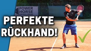 Rückhand 3 Schritte