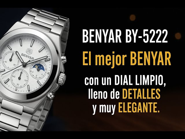 Vídeo relacionado con BENYAR by Relojes Hombre Cronografo Analógico Impermeable Luminoso Reloj Hombre Regalo Elegante