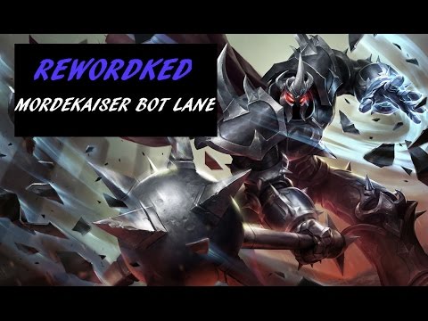 League of Legends- Reworked Mordekaiser Bot Lane (full gameplay)