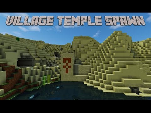 Cool Village Temple Spawn, Emeralds - Minecraft Seeds