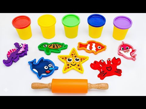 Create Sea Animals 🐢🐬 + More Best Preschool Videos for Toddlers