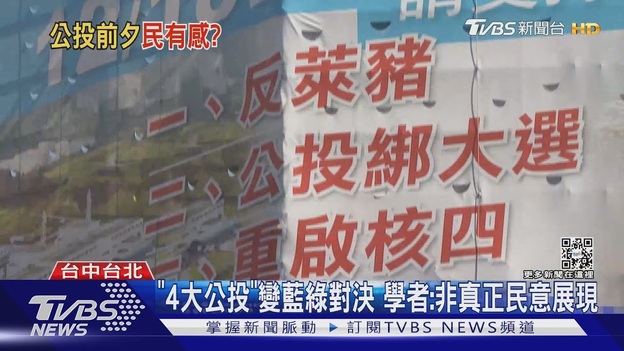 「4大公投」變藍綠對決 學者:非真正民意展現