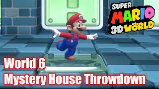 Super Mario 3D World - Mystery House Throwdown World 6 - All Stars Gameplay Walkthrough